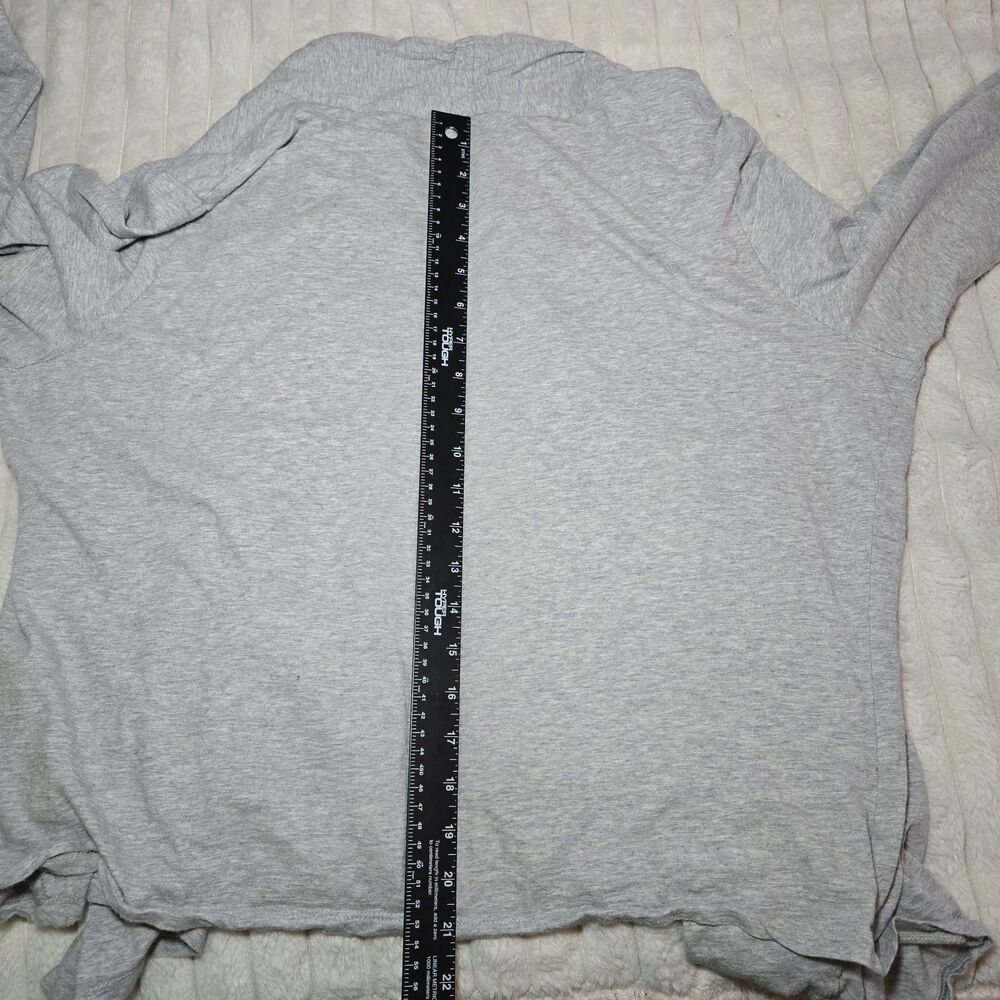 Coldwater Creek Women's Gray Knit Open Front Cardigan Sweater XL(18) - Picture 5 of 9